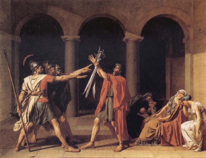 Jacques-Louis  David The Oath of the Horatii France oil painting art
